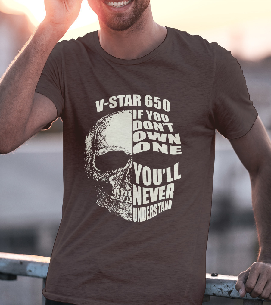 V-Star 650 If You Don't Own One You'll Never Understand Skull T-Shirt