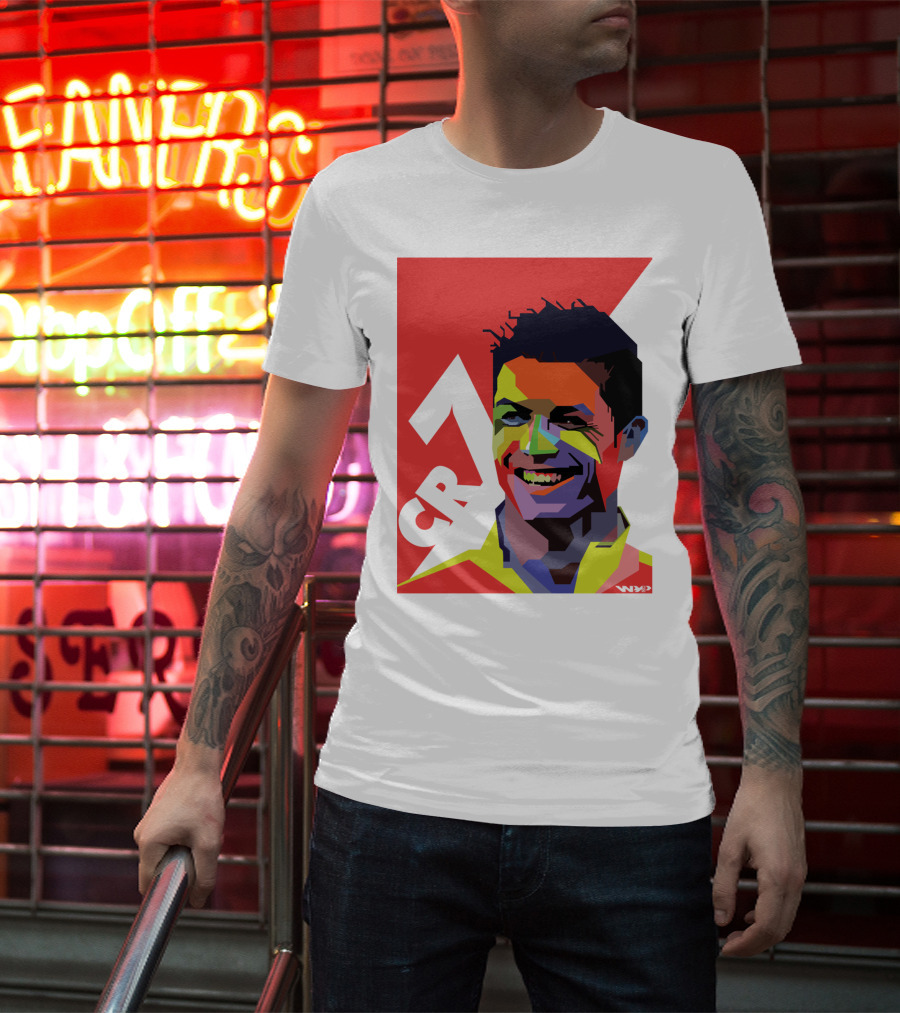 CR7 Colorful Soccer Icon T-Shirt