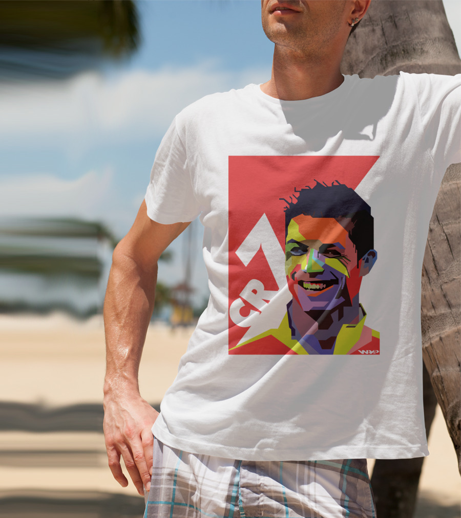 CR7 Colorful Soccer Icon T-Shirt