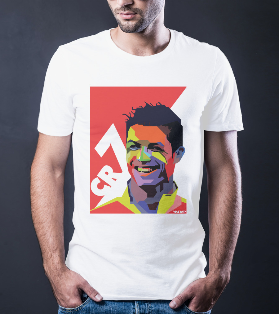 CR7 Colorful Soccer Icon T-Shirt