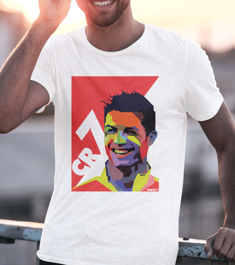 CR7 Colorful Soccer Icon T-Shirt