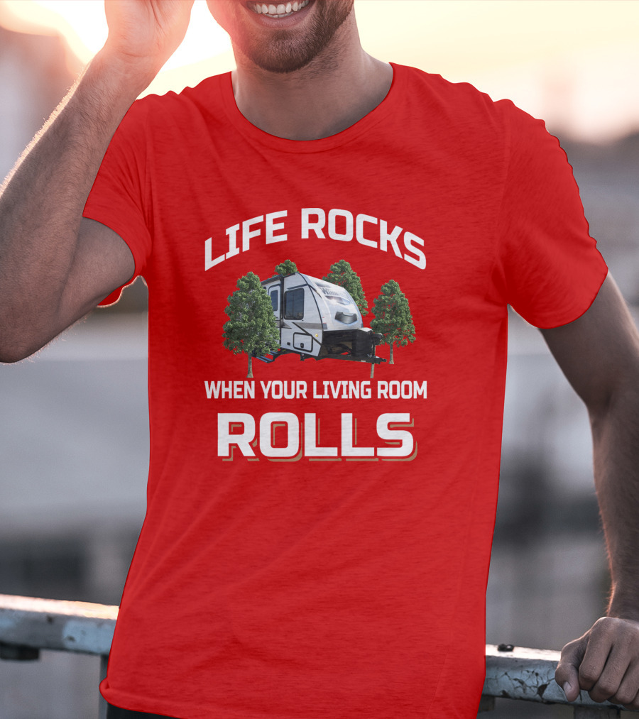 LIFE ROCKS WHEN YOUR LIVING ROOM ROLLS Micro Minnie T-Shirt
