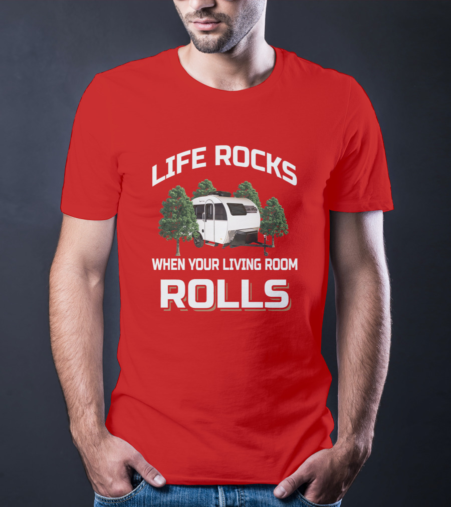 LIFE ROCKS WHEN YOUR LIVING ROOM ROLLS Little Guy Mini Max T-Shirt
