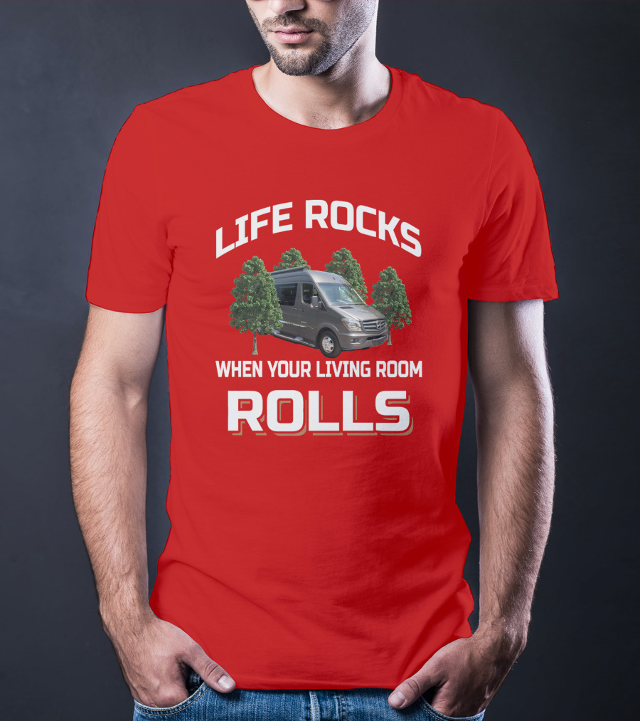Winnebago Era Life Rocks When Your Living Room Rolls T-Shirt