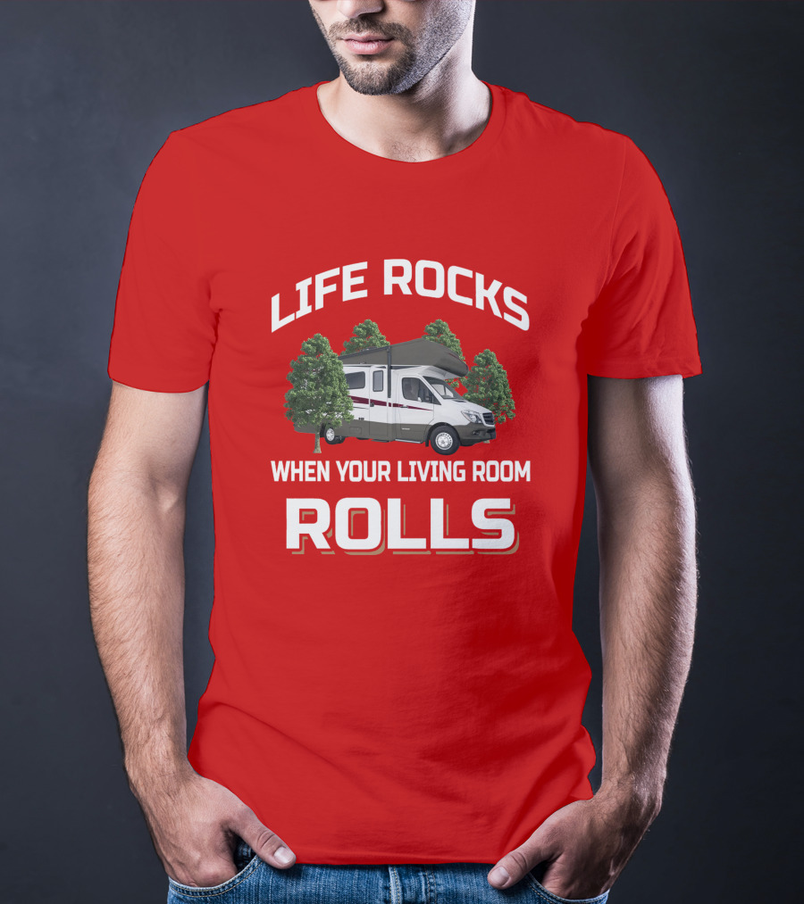 Life Rocks When Your Living Room Rolls Winnebago Vita T-Shirt