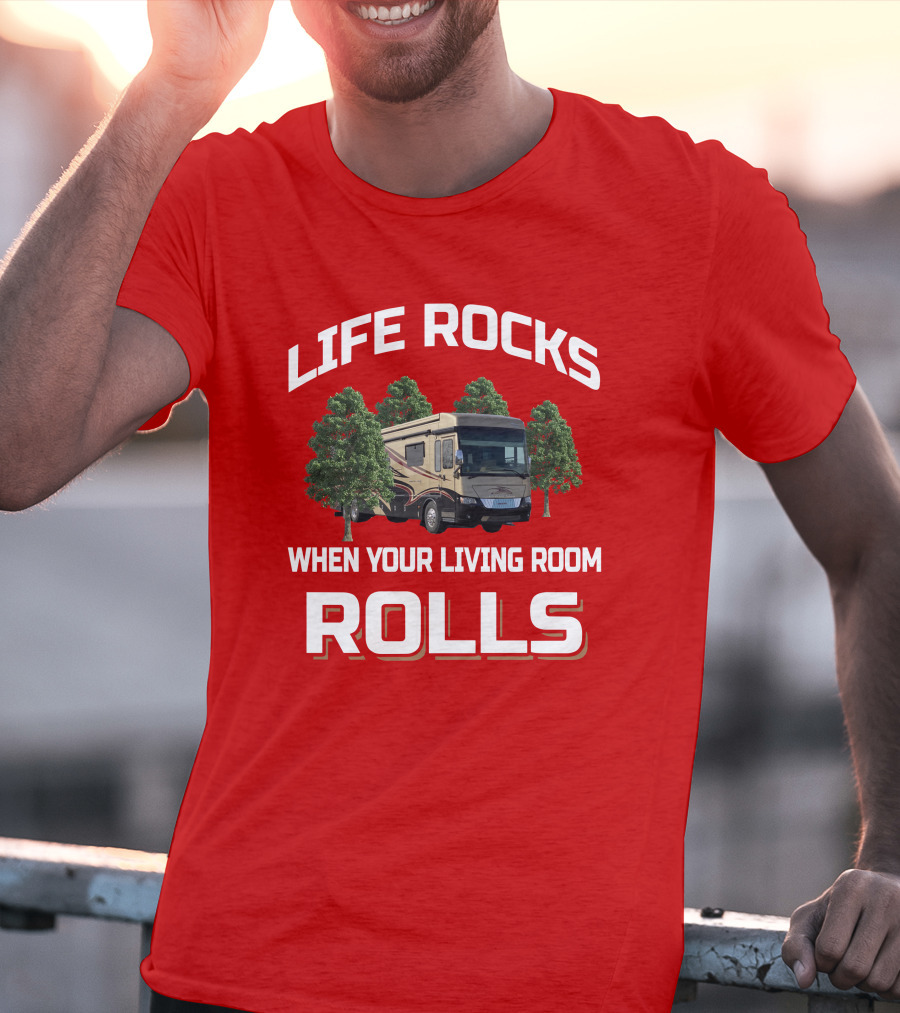 LIFE ROCKS WHEN YOUR LIVING ROOM ROLLS Nm Dutch Star T-Shirt