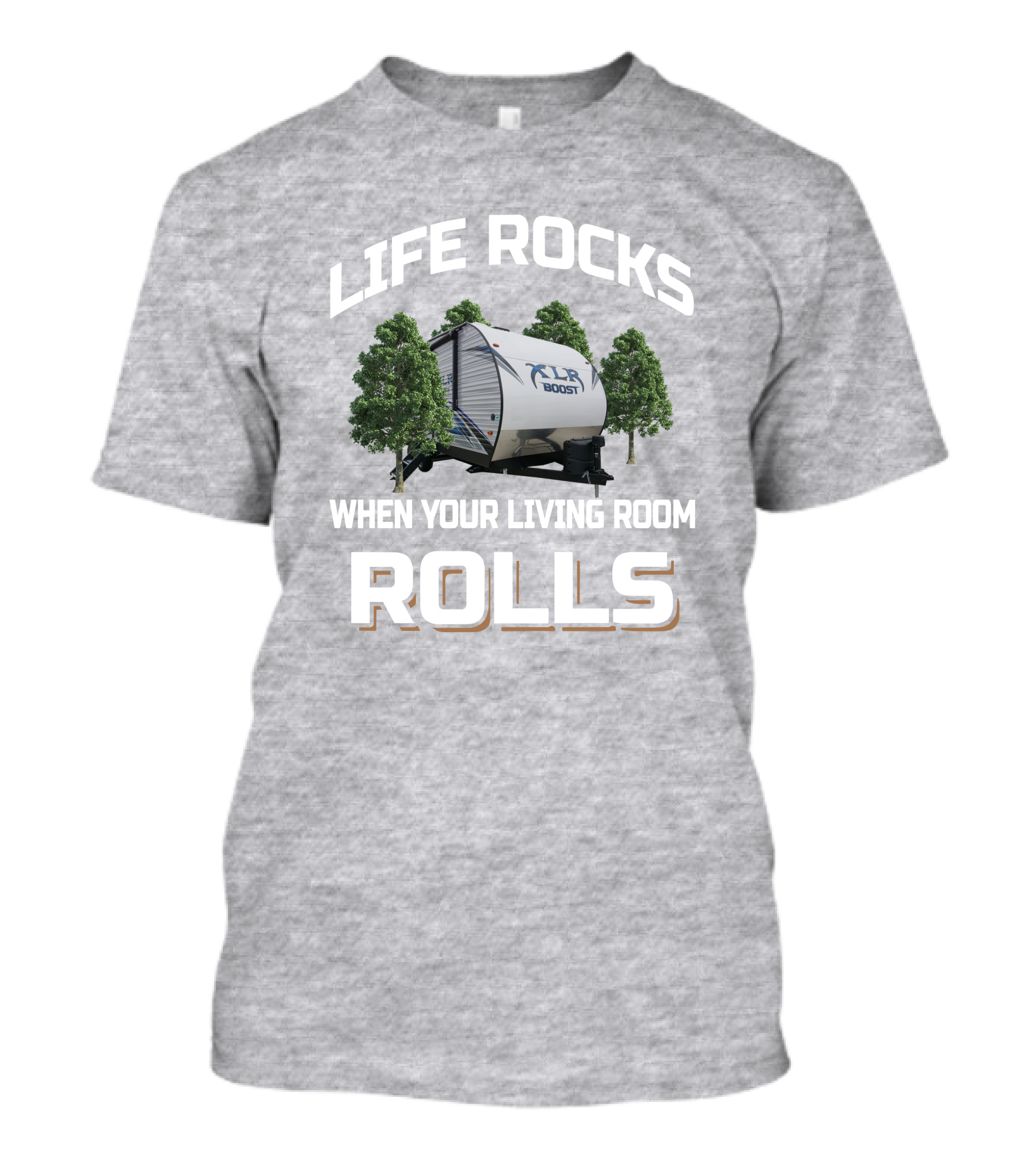 Life Rocks XLR Boost When Your Living Room Rolls T-Shirt