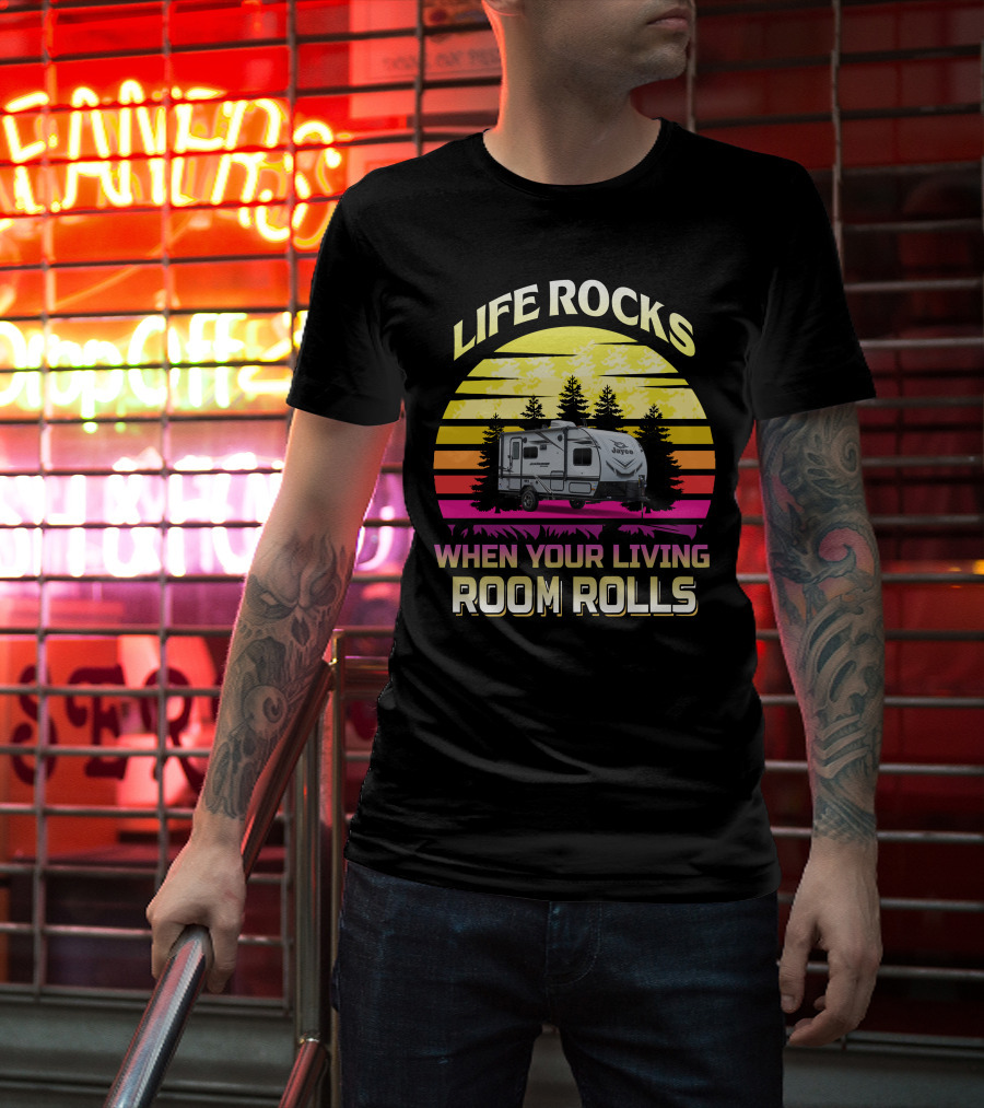 Life Rocks When Your Living Room Rolls Jayco Feather 166FBS T-Shirt