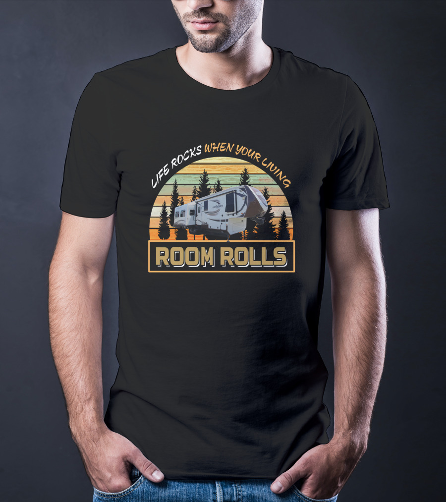 Life Rocks When Your Living Room Rolls Heartland Bighorn T-Shirt
