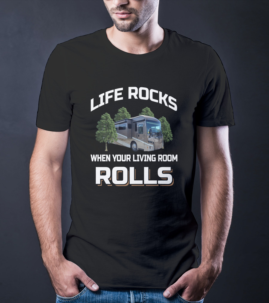 Life Rocks When Your Living Room Rolls Winnebago Forza 38W T-Shirt