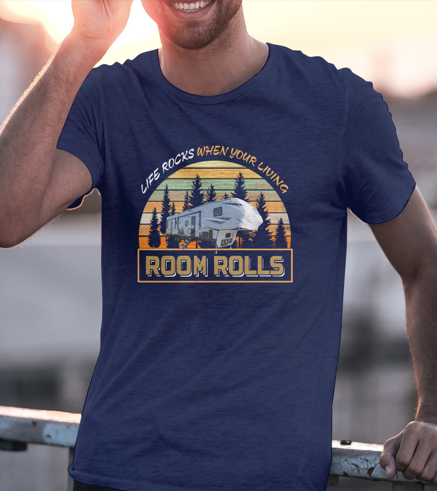 LIFE ROCKS WHEN YOUR LIVING ROOM ROLLS Wolfpack 365 Pack 16 T-Shirt