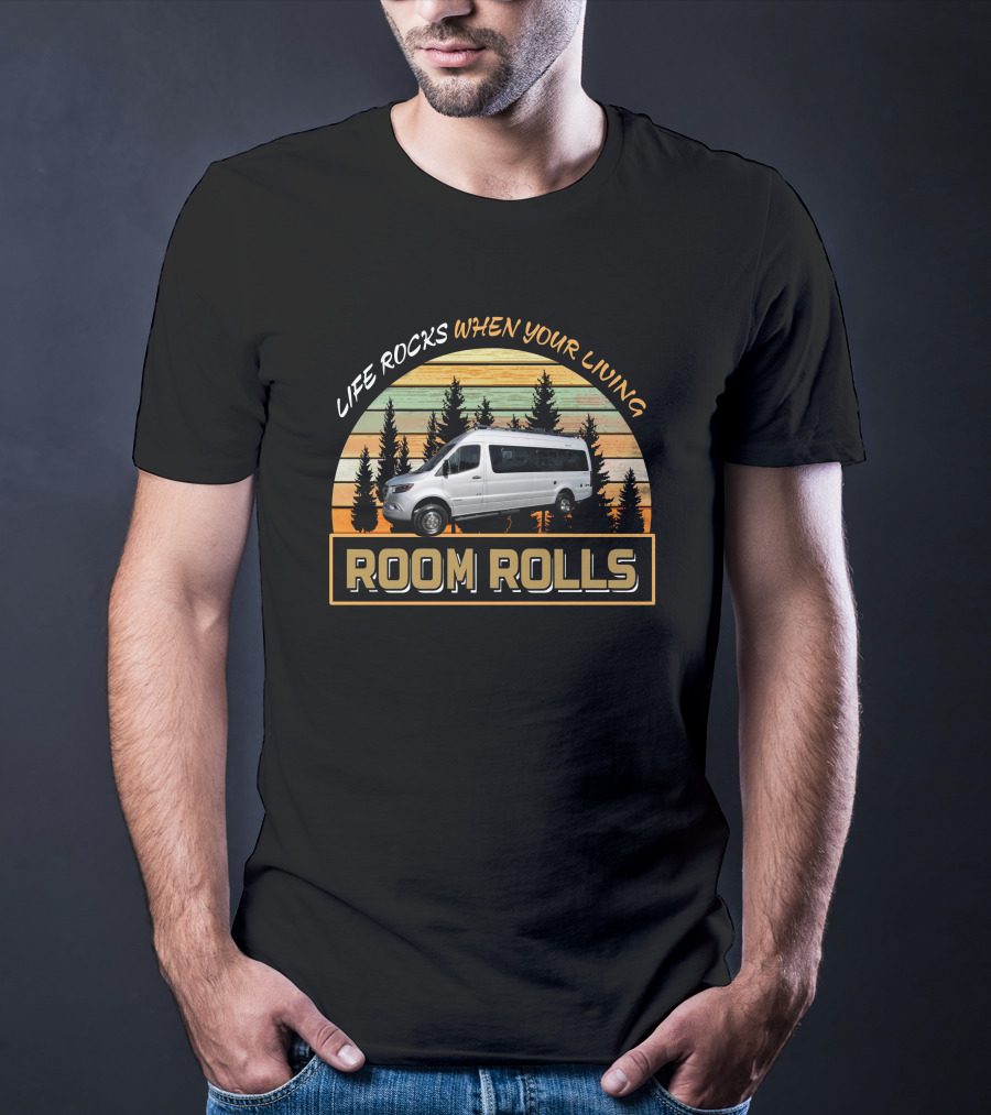 Life Rocks When Your Living Room Rolls Winnebago Boldt Adventure T-Shirt