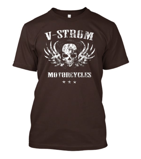 V-Strom Motorcycles Skull Wings Stars T-Shirt