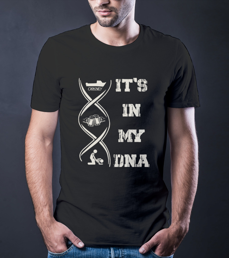 Orkney It's In My DNA Boat Beer Football T-Shirt
