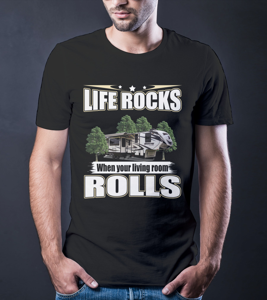 Life Rocks When Your Living Room Rolls Grand Design Momentum 349M T-Shirt