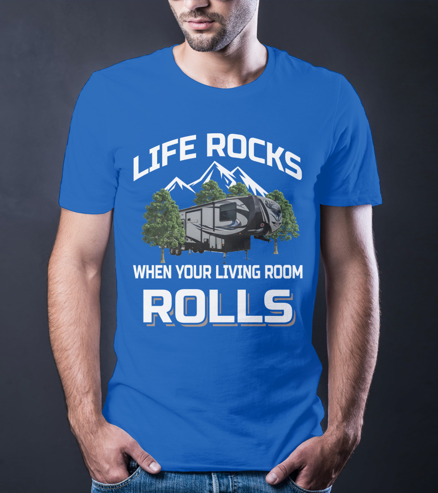 Life Rocks When Your Living Room Rolls Heartland Cyclone T-Shirt