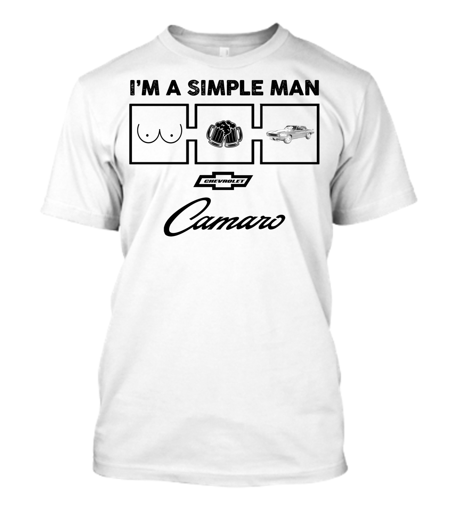I'm A Simple Man Chevrolet Camaro 1969 Z28 T-Shirt