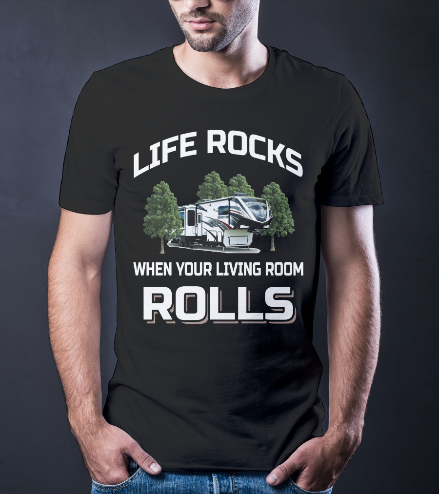 Life Rocks When Your Living Room Rolls Grand Design Momentum 399Th T-Shirt