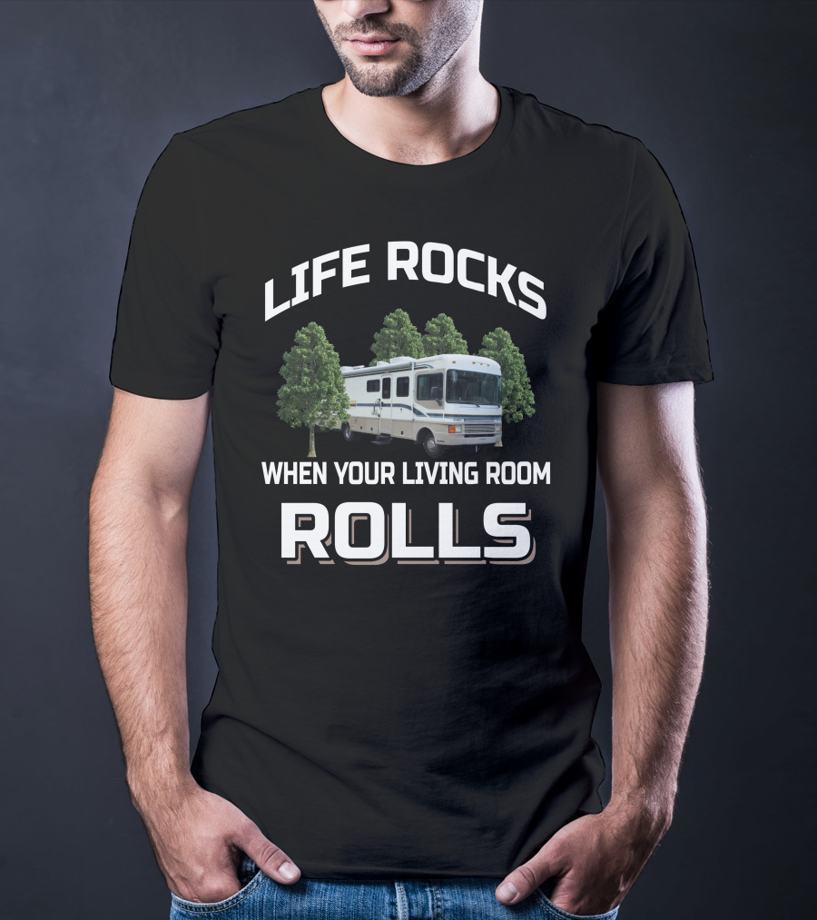 Life Rocks When Your Living Room Rolls 1997 Bounder 34J T-Shirt