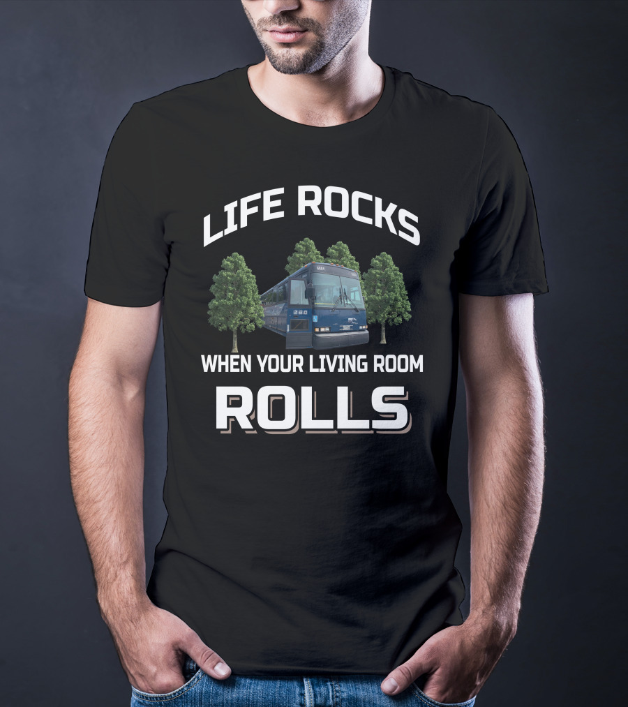 Life Rocks When Your Living Room Rolls 1996 Mci Dl3 T-Shirt