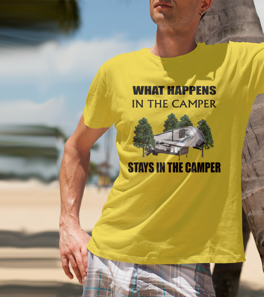 What Happens In The Camper Stays In The Camper Grand Design Momentum 353G T-Shirt