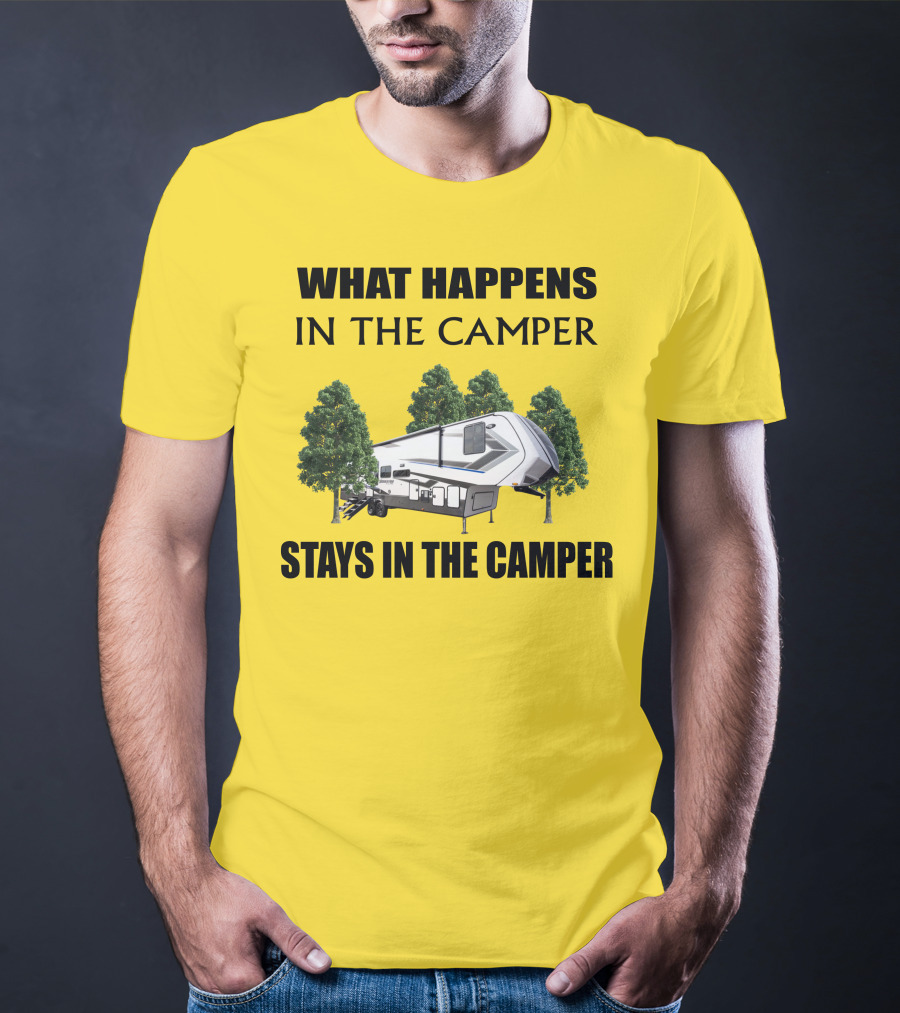 What Happens In The Camper Stays In The Camper Grand Design Momentum 353G T-Shirt