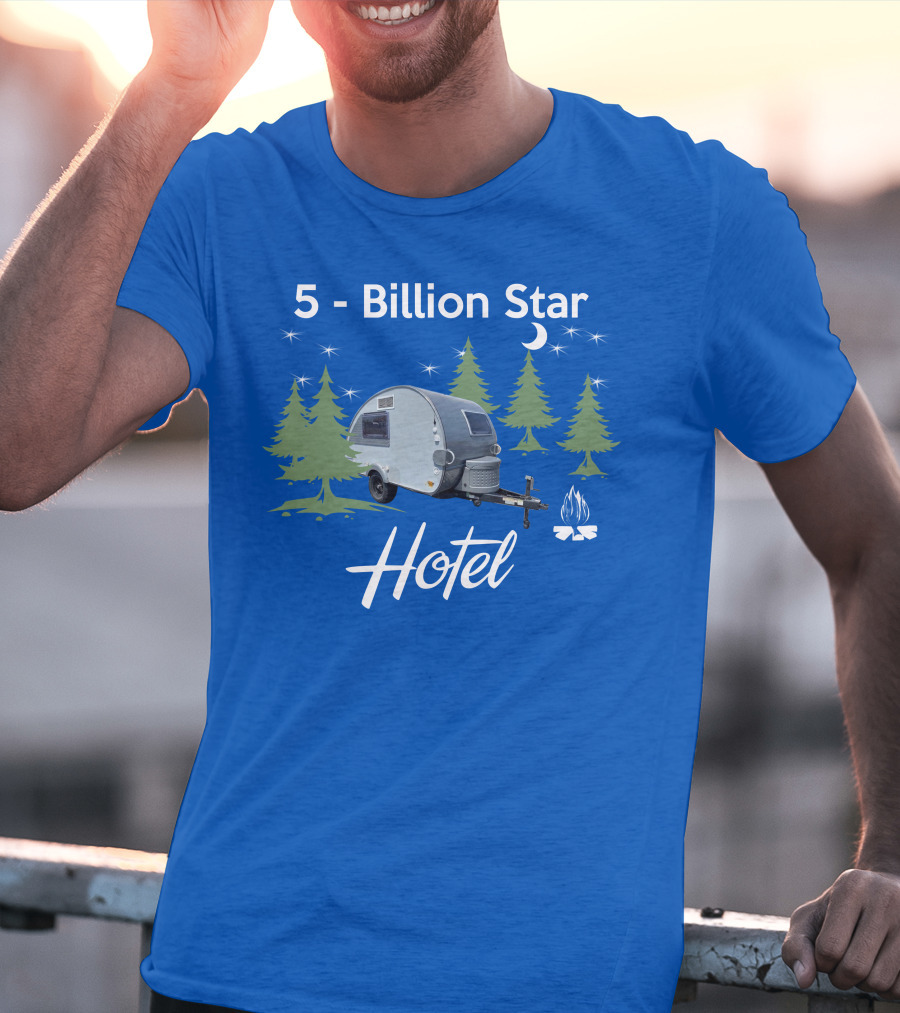 5 Billion Star Hotel NuCamp T@B CS Camper Forest Scene T-Shirt