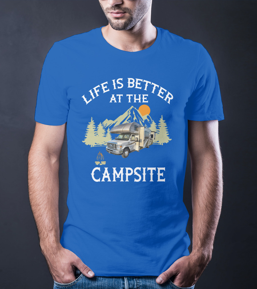 Life Is Better At The Campsite Thor Motor Coach Quantum T-Shirt