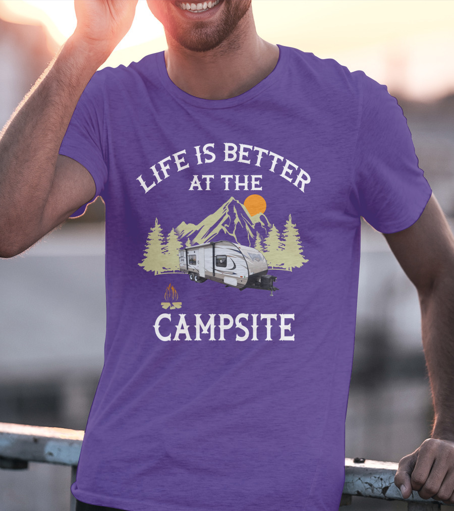 Life Is Better At The Campsite Forest River Wildwood X Lite 261BHXL T-Shirt