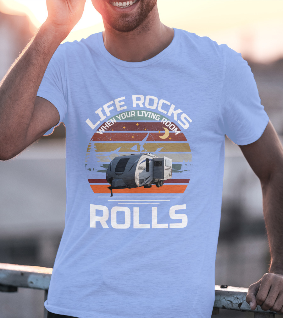 Lance Campers Home Is Where You Park It Retro Camper Adventure T-Shirt