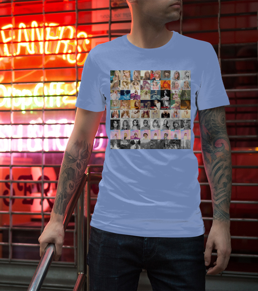 Taylor Swift Album Covers Through Each Era's T-Shirt