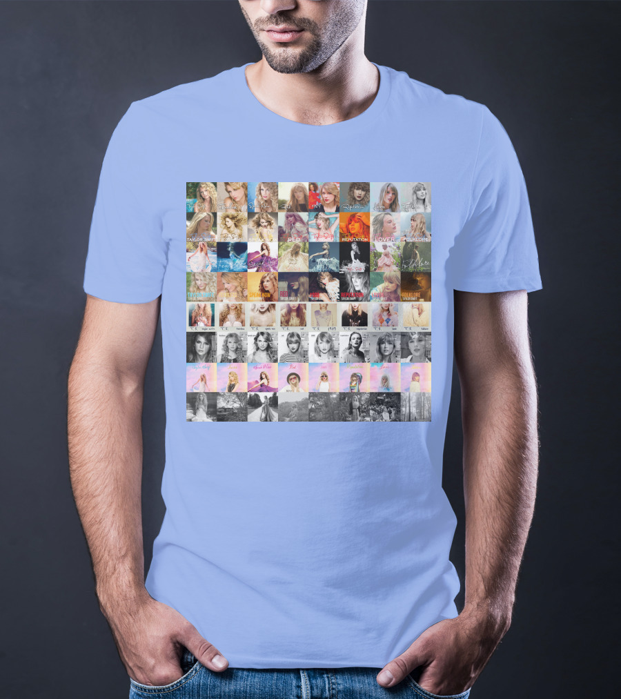 Taylor Swift Album Covers Through Each Era's T-Shirt