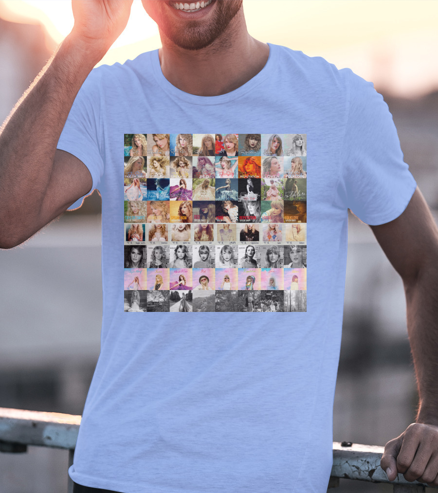 Taylor Swift Album Covers Through Each Era's T-Shirt