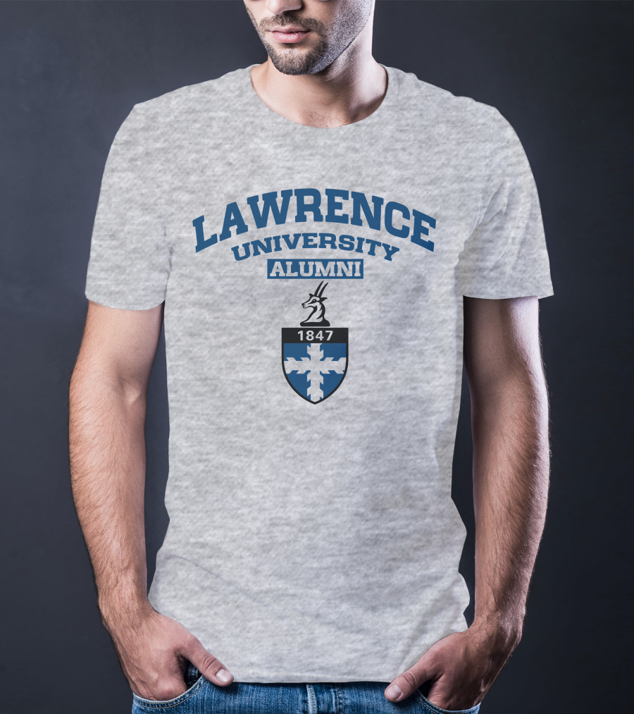 Lawrence University Alumni 1847 Crest With Antelope Emblem T-Shirt