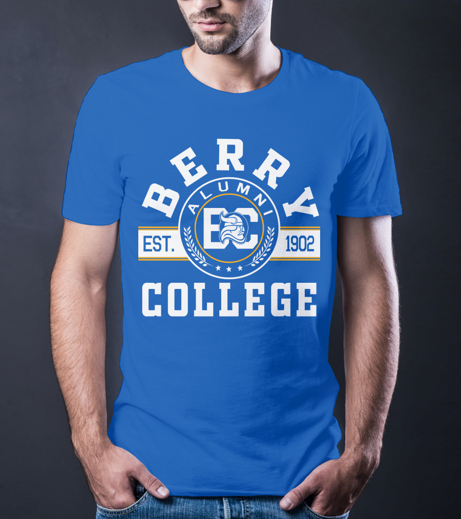 Berry College Alumni Est. 1902 Blue Knight Emblem T-Shirt