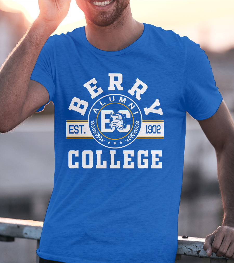 Berry College Alumni Est. 1902 Blue Knight Emblem T-Shirt