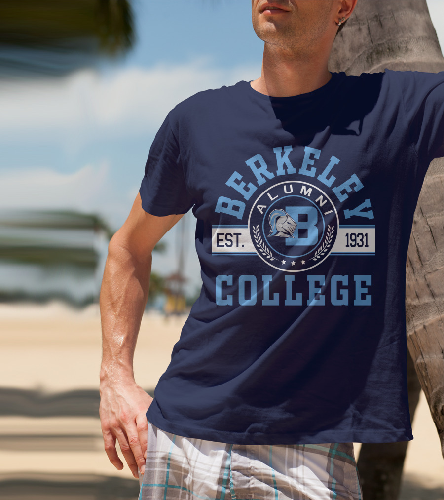 Berkeley College Alumni Est. 1931 Knight Logo B T-Shirt