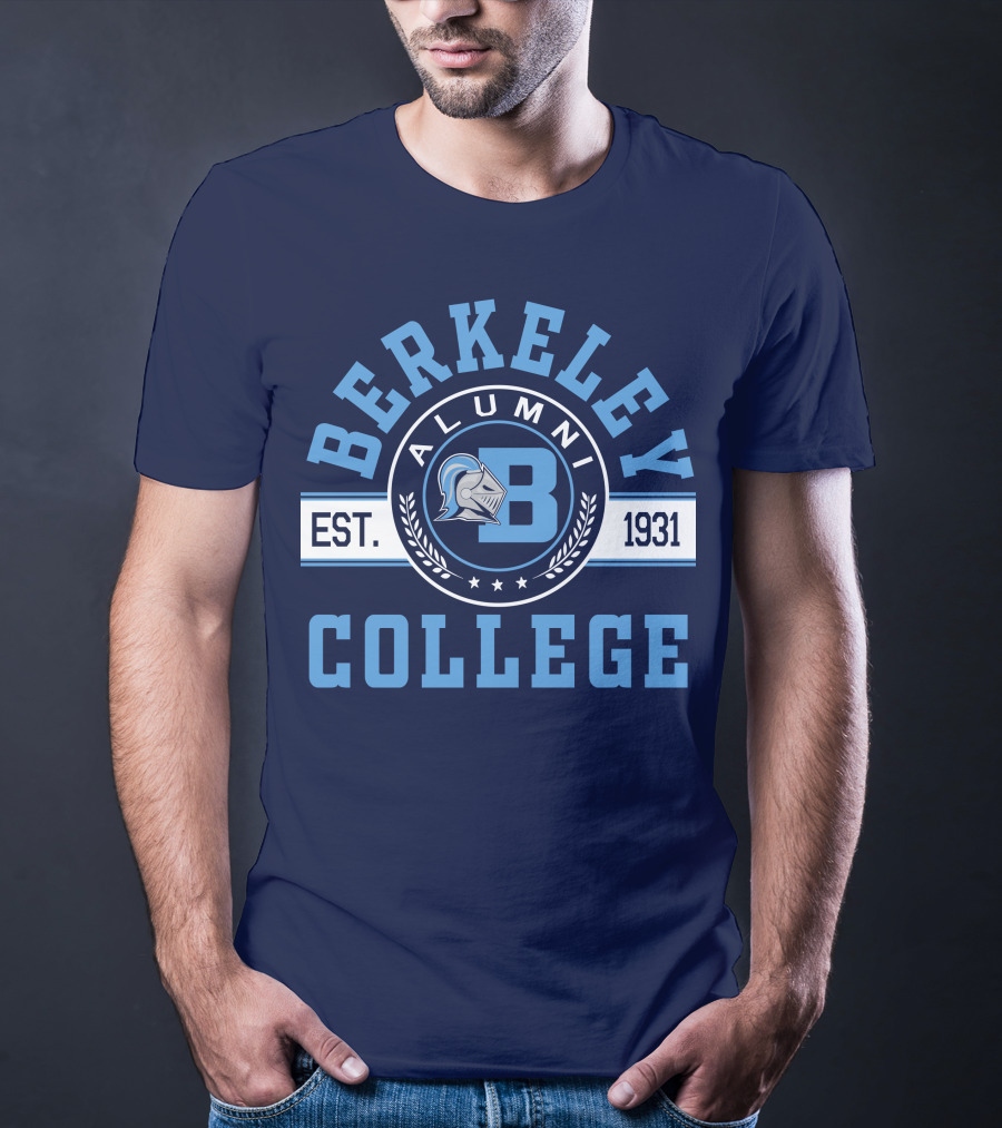 Berkeley College Alumni Est. 1931 Knight Logo B T-Shirt
