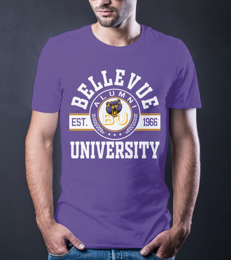 Bellevue University Alumni BU Bear Logo Est. 1966 T-Shirt