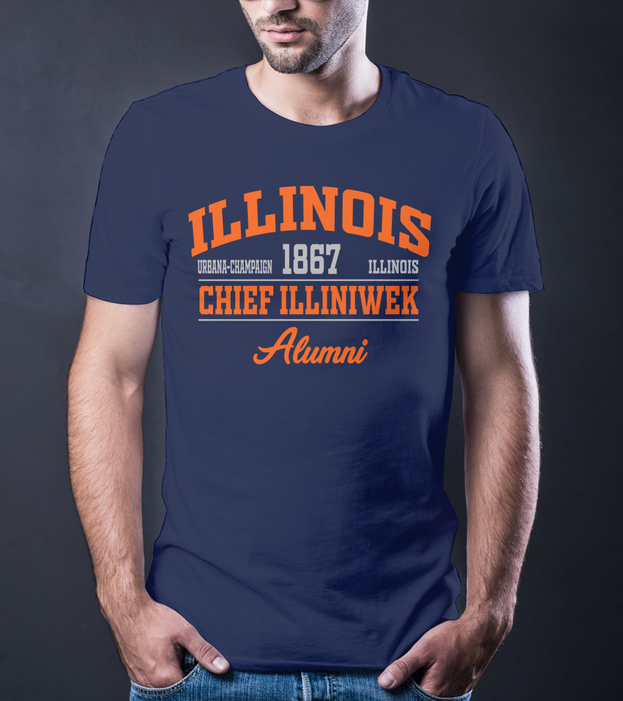 ILLINOIS URBANA-CHAMPAIGN 1867 CHIEF ILLINIWEK ALUMNI T-Shirt