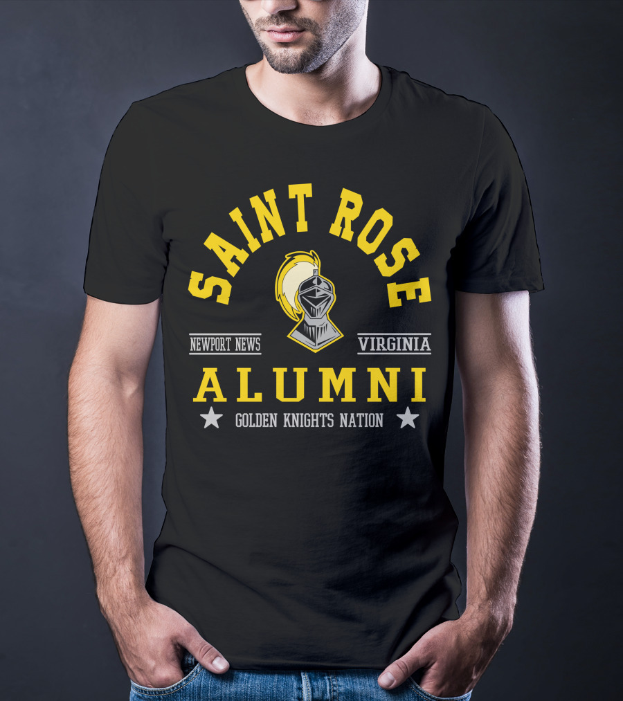 Saint Rose Alumni Newport News Virginia Golden Knights Nation T-Shirt