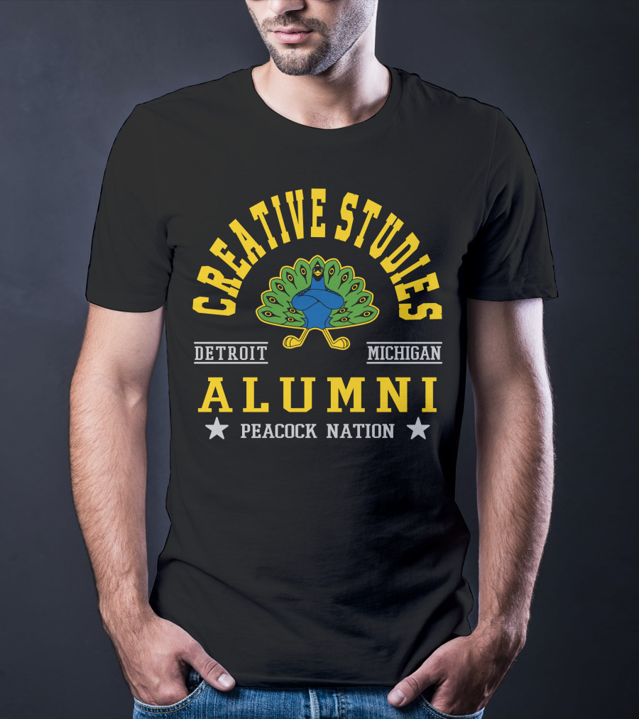 Creative Studies Alumni Detroit Michigan Peacock Nation T-Shirt