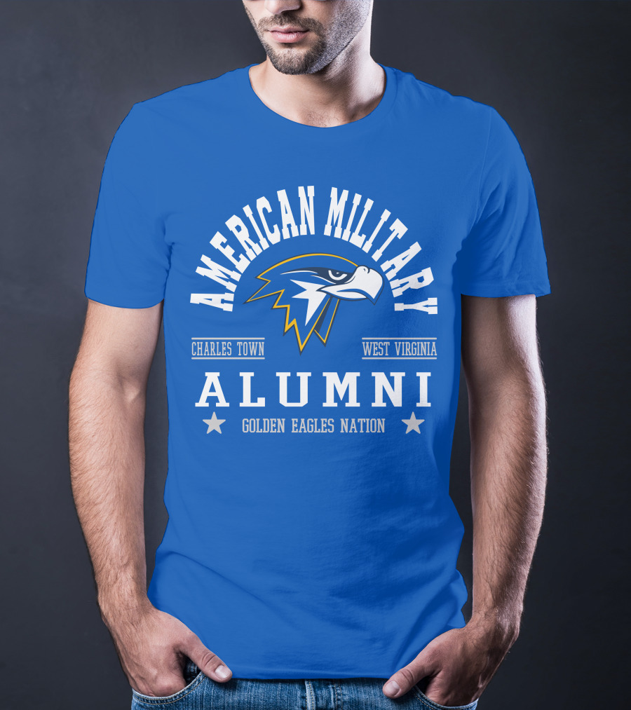 American Military Alumni Golden Eagles Nation Charles Town West Virginia T-Shirt