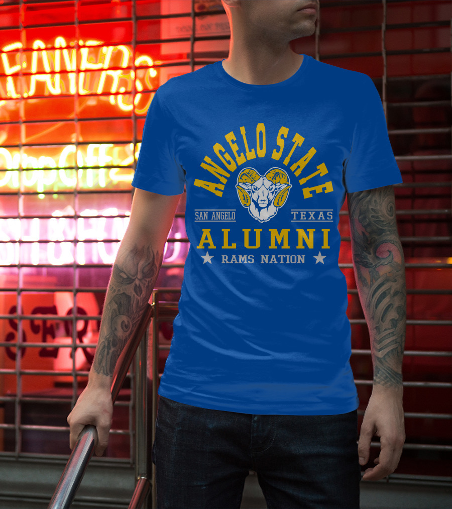 Angelo State Alumni San Angelo Texas Rams Nation T-Shirt