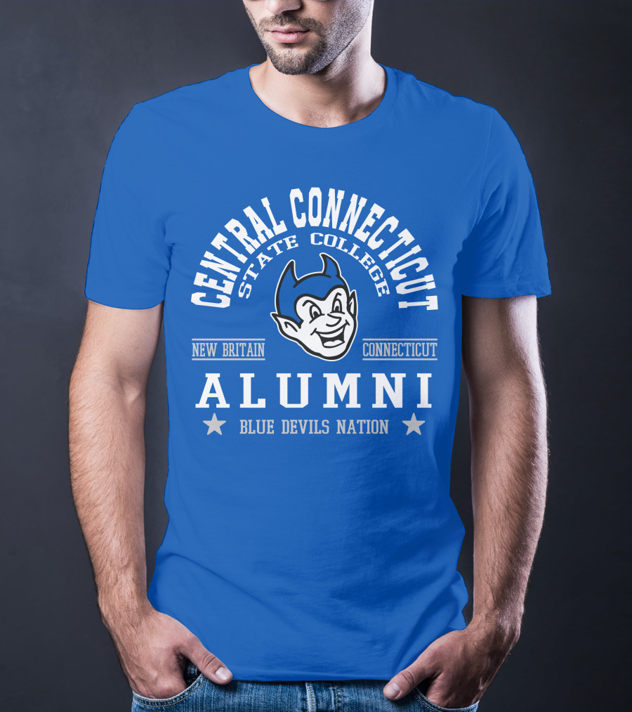 Central Connecticut State College Alumni Blue Devils Nation New Britain Connecticut T-Shirt