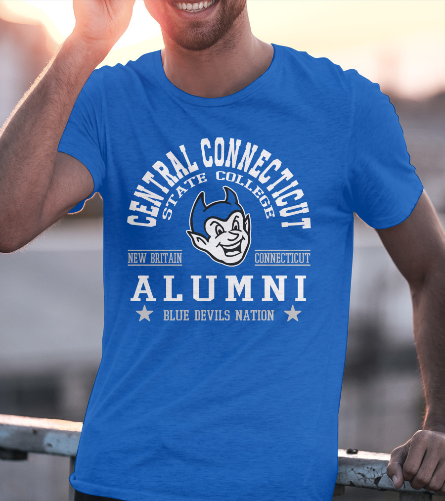 Central Connecticut State College Alumni Blue Devils Nation New Britain Connecticut T-Shirt