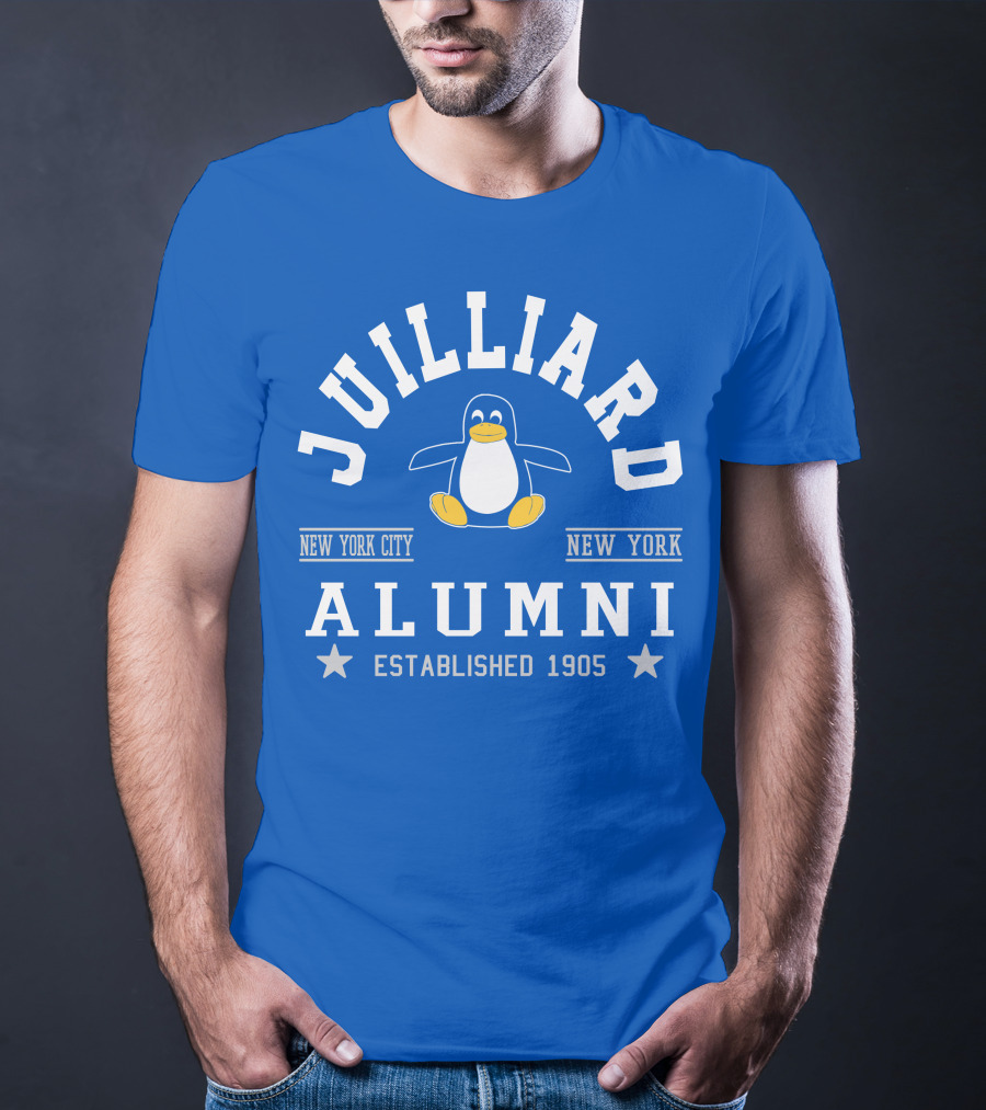 Juilliard Alumni New York City Penguin Established 1905 T-Shirt