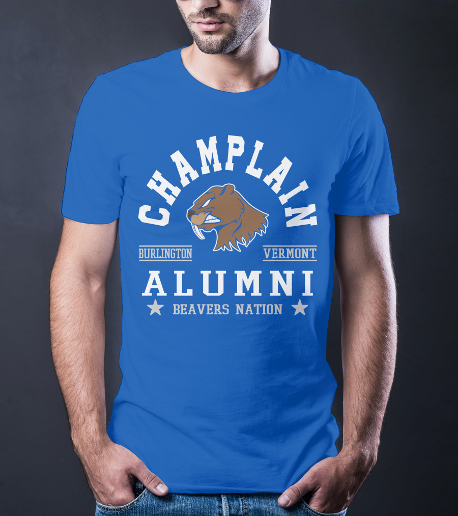 Champlain College Burlington Vermont Alumni Beavers Nation T-Shirt