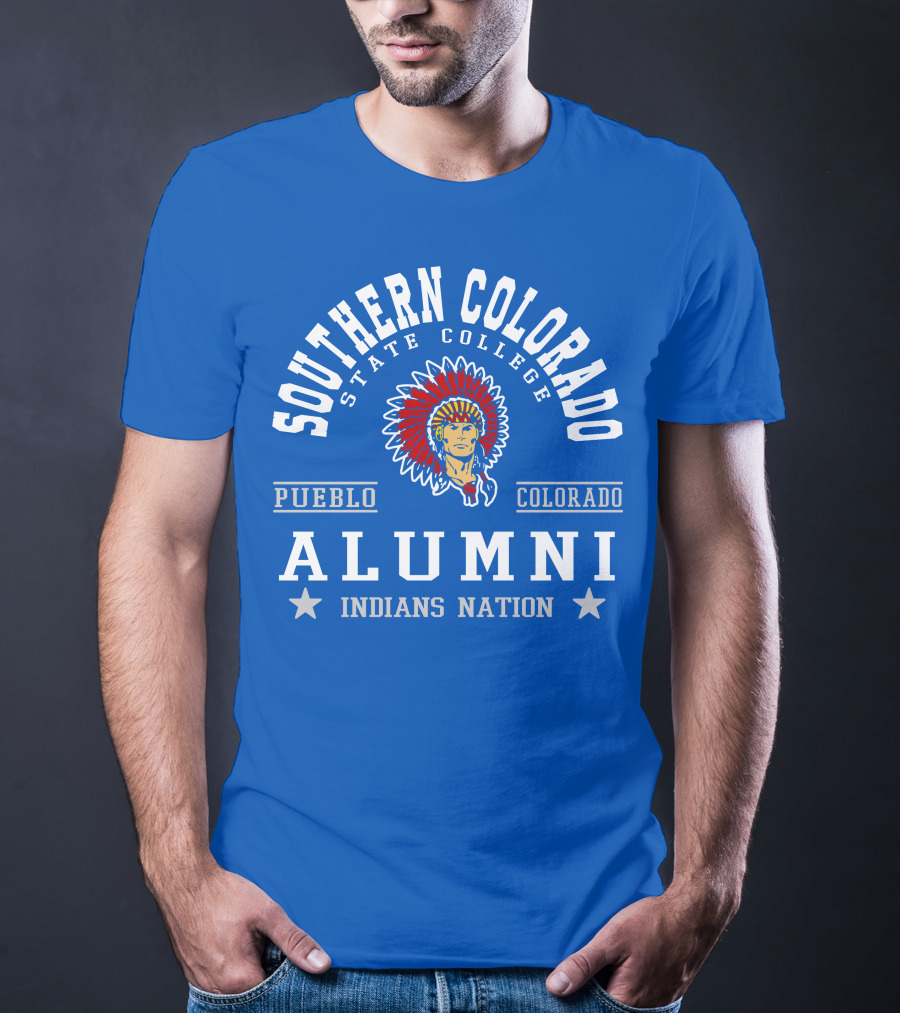 Southern Colorado State College Pueblo Colorado Alumni Indians Nation T-Shirt