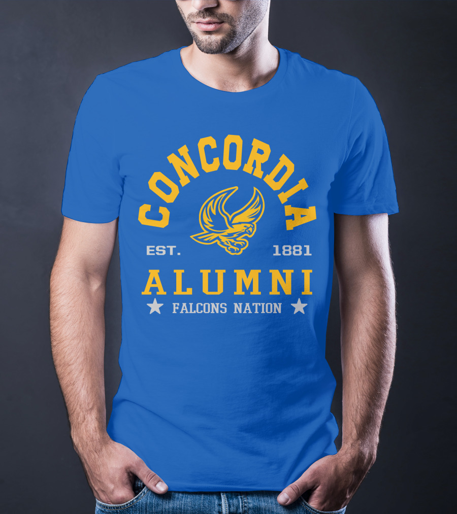 Concordia Alumni Falcons Nation Est. 1881 T-Shirt